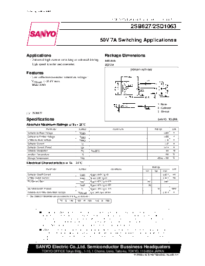 2 22sb827  . Electronic Components Datasheets Various datasheets 2 22sb827.pdf