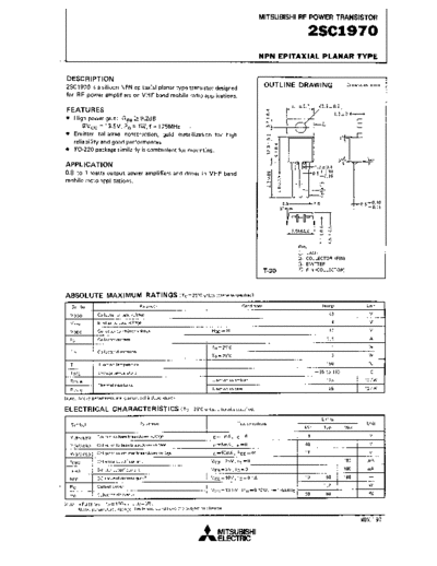2 22sc1970  . Electronic Components Datasheets Various datasheets 2 22sc1970.pdf