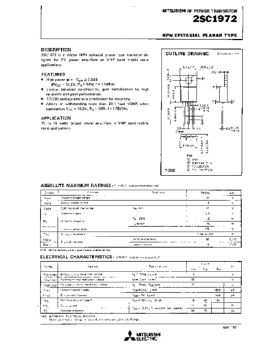 2 22sc1972  . Electronic Components Datasheets Various datasheets 2 22sc1972.pdf