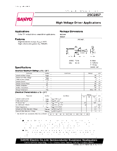 2 22sc2857  . Electronic Components Datasheets Various datasheets 2 22sc2857.pdf