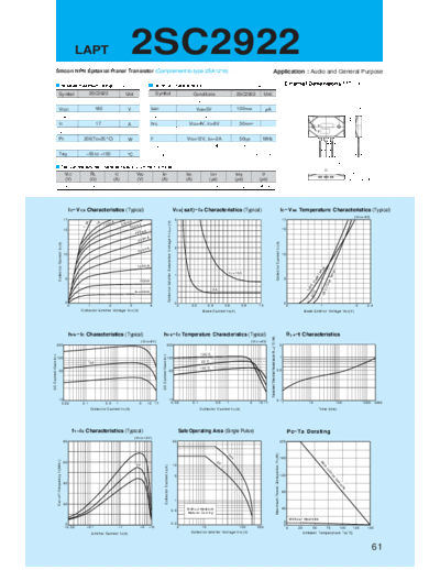 2 22sc2922  . Electronic Components Datasheets Various datasheets 2 22sc2922.pdf