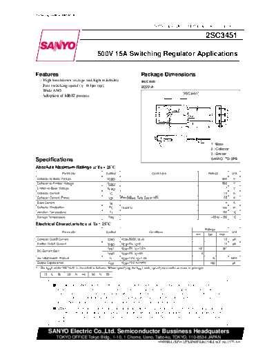 2 22sc3451  . Electronic Components Datasheets Various datasheets 2 22sc3451.pdf