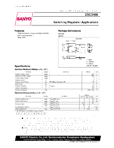 2 22sc3466  . Electronic Components Datasheets Various datasheets 2 22sc3466.pdf