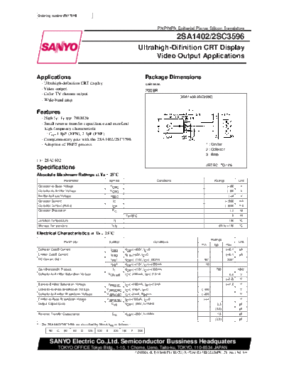 2 22sc3596  . Electronic Components Datasheets Various datasheets 2 22sc3596.pdf