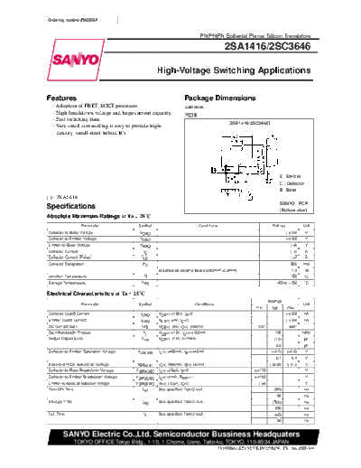 2 22sc3646  . Electronic Components Datasheets Various datasheets 2 22sc3646.pdf