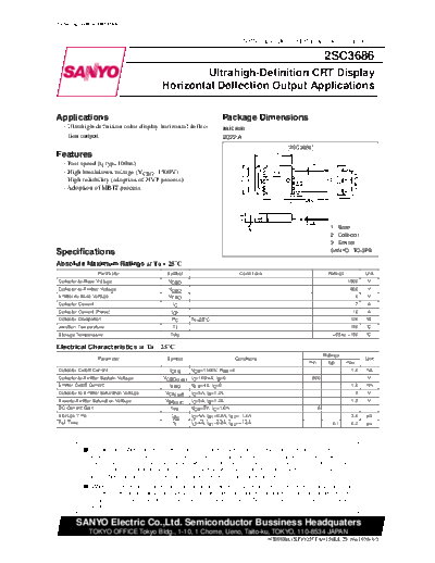 2 22sc3686  . Electronic Components Datasheets Various datasheets 2 22sc3686.pdf