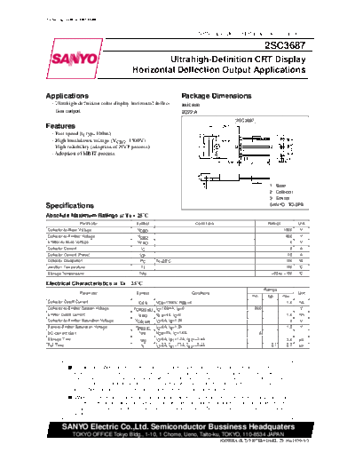 2 22sc3687  . Electronic Components Datasheets Various datasheets 2 22sc3687.pdf