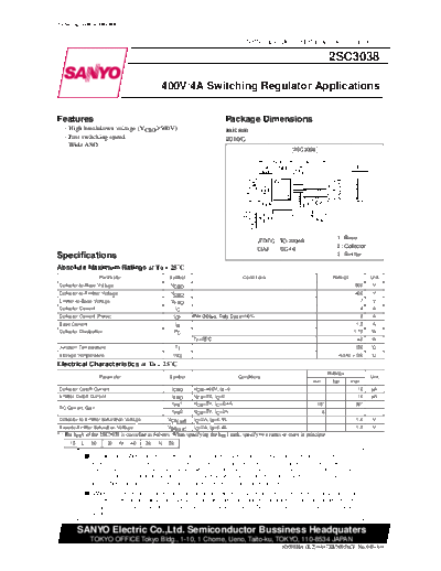 2 22sc3038  . Electronic Components Datasheets Various datasheets 2 22sc3038.pdf
