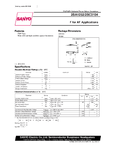 2 22sc3134  . Electronic Components Datasheets Various datasheets 2 22sc3134.pdf