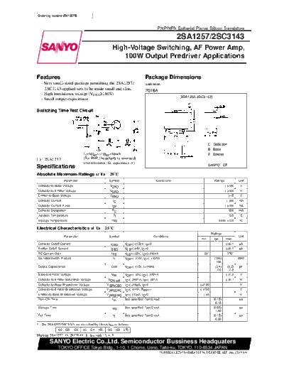 2 22sc3143  . Electronic Components Datasheets Various datasheets 2 22sc3143.pdf