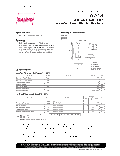 2 22sc4404  . Electronic Components Datasheets Various datasheets 2 22sc4404.pdf