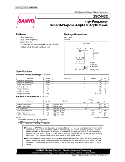 2 22sc4432  . Electronic Components Datasheets Various datasheets 2 22sc4432.pdf