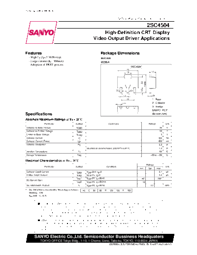 2 22sc4504  . Electronic Components Datasheets Various datasheets 2 22sc4504.pdf