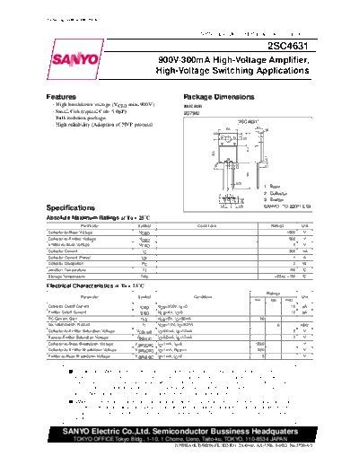 2 22sc4631  . Electronic Components Datasheets Various datasheets 2 22sc4631.pdf