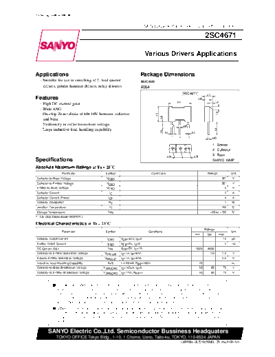 2 22sc4671  . Electronic Components Datasheets Various datasheets 2 22sc4671.pdf