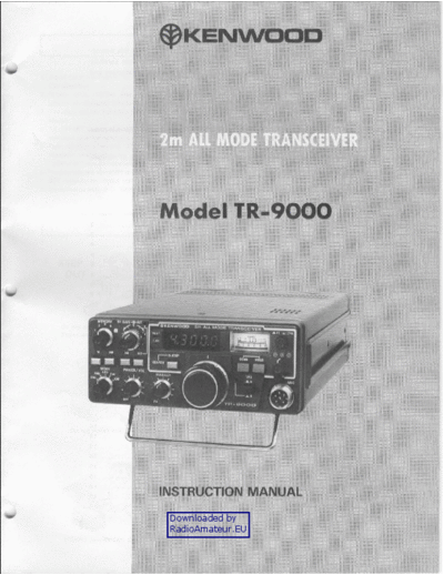 Kenwood TR9000 user  Kenwood TR9000_user.pdf