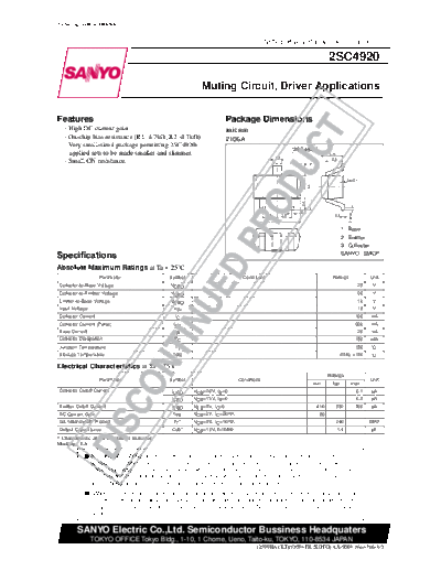 2 22sc4920  . Electronic Components Datasheets Various datasheets 2 22sc4920.pdf