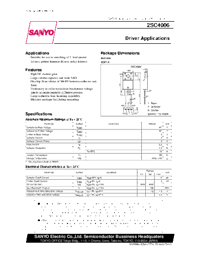 2 22sc4006  . Electronic Components Datasheets Various datasheets 2 22sc4006.pdf