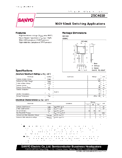 2 22sc4030  . Electronic Components Datasheets Various datasheets 2 22sc4030.pdf