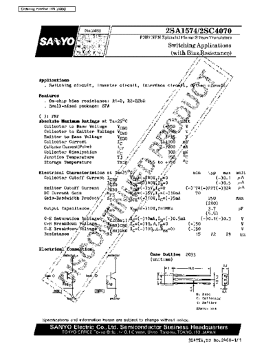 2 22sc4070  . Electronic Components Datasheets Various datasheets 2 22sc4070.pdf