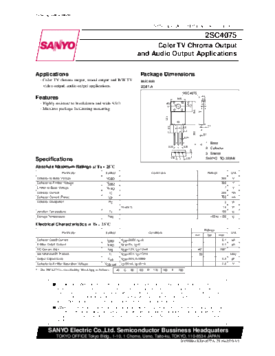 2 22sc4075  . Electronic Components Datasheets Various datasheets 2 22sc4075.pdf