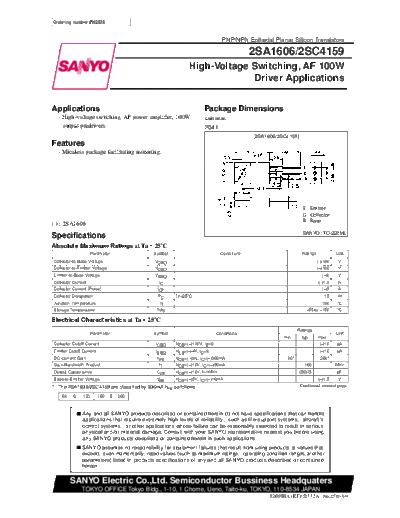 2 22sc4159  . Electronic Components Datasheets Various datasheets 2 22sc4159.pdf