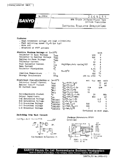 2 22sc4164  . Electronic Components Datasheets Various datasheets 2 22sc4164.pdf