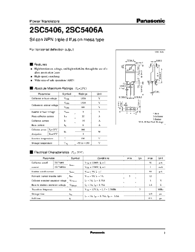 2 22sc5406  . Electronic Components Datasheets Various datasheets 2 22sc5406.pdf