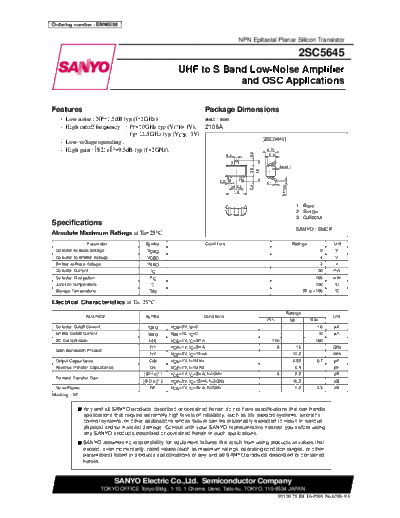 . Electronic Components Datasheets 22sc5645  . Electronic Components Datasheets Various datasheets 2 22sc5645.pdf