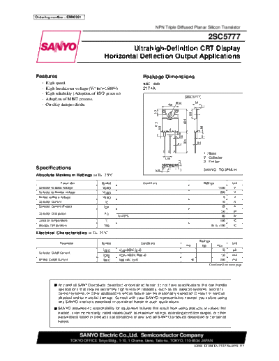 2 22sc5777  . Electronic Components Datasheets Various datasheets 2 22sc5777.pdf