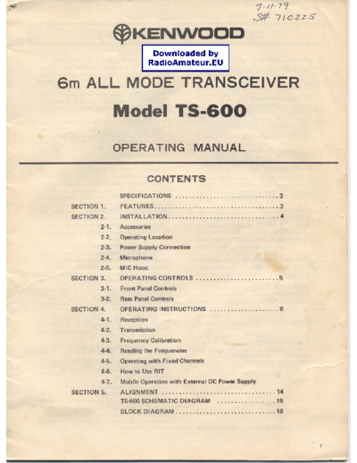 Kenwood TS600 user  Kenwood TS600_user.pdf