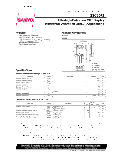 2 22sc5043  . Electronic Components Datasheets Various datasheets 2 22sc5043.pdf