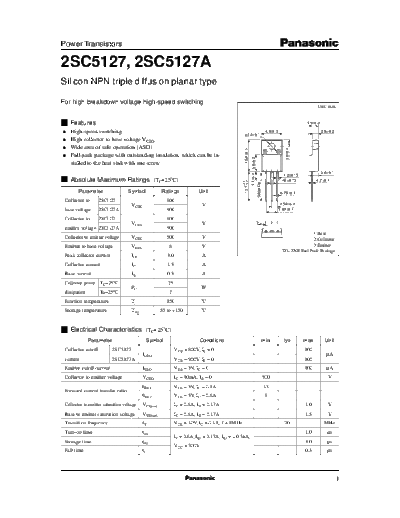 2 22sc5127  . Electronic Components Datasheets Various datasheets 2 22sc5127.pdf