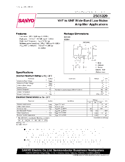 2 22sc5229  . Electronic Components Datasheets Various datasheets 2 22sc5229.pdf