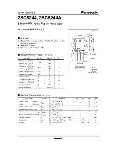 2 22sc5244  . Electronic Components Datasheets Various datasheets 2 22sc5244.pdf