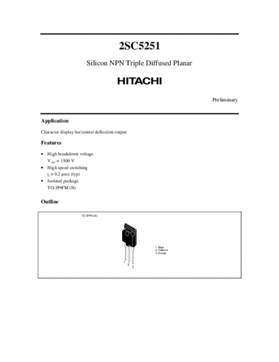 2 22sc5251  . Electronic Components Datasheets Various datasheets 2 22sc5251.pdf