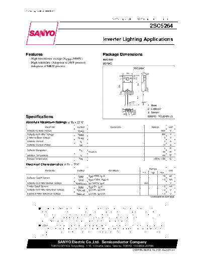 2 22sc5264  . Electronic Components Datasheets Various datasheets 2 22sc5264.pdf