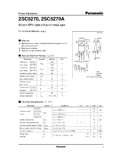 2 22sc5270  . Electronic Components Datasheets Various datasheets 2 22sc5270.pdf