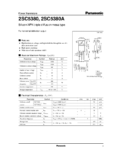 2 22sc5380  . Electronic Components Datasheets Various datasheets 2 22sc5380.pdf