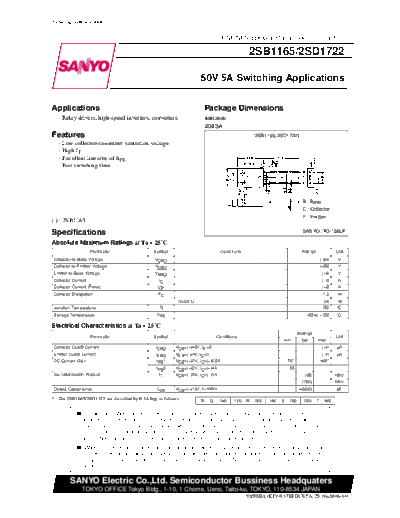 2 22sd1722  . Electronic Components Datasheets Various datasheets 2 22sd1722.pdf