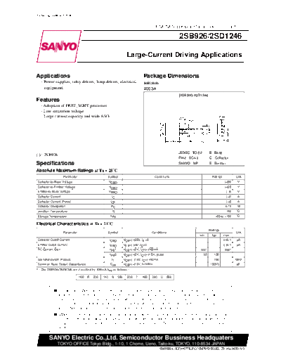 2 22sd1246  . Electronic Components Datasheets Various datasheets 2 22sd1246.pdf