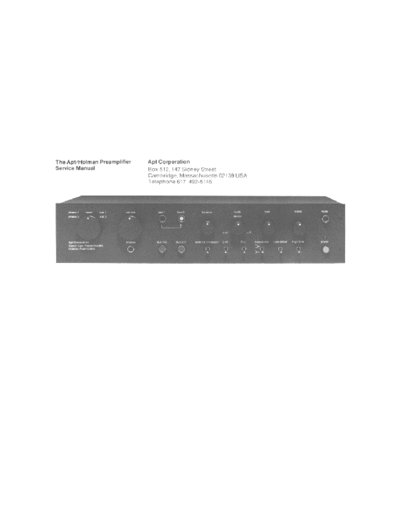 APT HOLMAN hfe apt corporation holman service  . Rare and Ancient Equipment APT HOLMAN APT Corporation Holman hfe_apt_corporation_holman_service.pdf