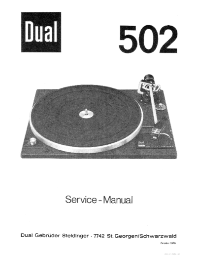 DUAL ve   502 service en  . Rare and Ancient Equipment DUAL Audio 502 ve_dual_502_service_en.pdf