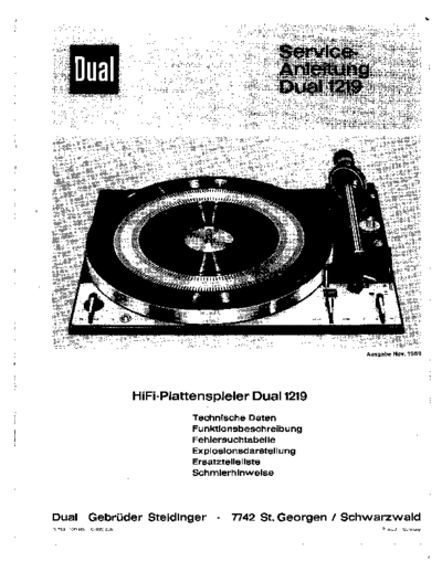 DUAL 1219  . Rare and Ancient Equipment DUAL Audio 1219 1219.pdf