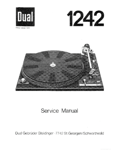 DUAL ve dual 1242 service en  . Rare and Ancient Equipment DUAL Audio 1242 ve_dual_1242_service_en.pdf