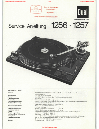 DUAL 1256  . Rare and Ancient Equipment DUAL Audio 1256 1256.pdf
