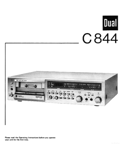 DUAL hfe   c 844 en  . Rare and Ancient Equipment DUAL Audio C 844 hfe_dual_c_844_en.pdf