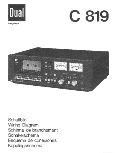 DUAL hfe dual c 819 schematic  . Rare and Ancient Equipment DUAL Audio C 819 hfe_dual_c_819_schematic.pdf