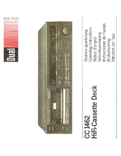 DUAL hfe dual cc 1462 en de fr es nl it se  . Rare and Ancient Equipment DUAL Audio CC1462 hfe_dual_cc_1462_en_de_fr_es_nl_it_se.pdf