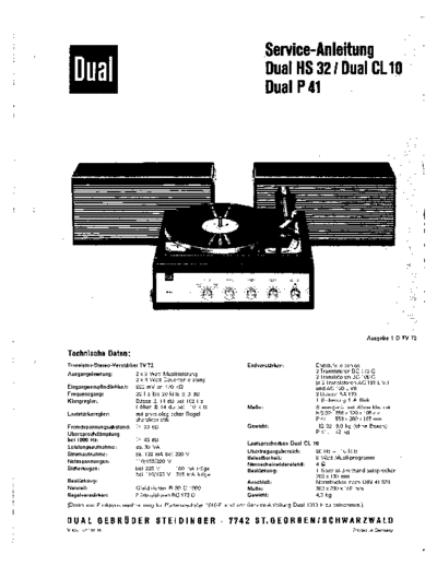 DUAL CL10  . Rare and Ancient Equipment DUAL Audio CL10 CL10.pdf